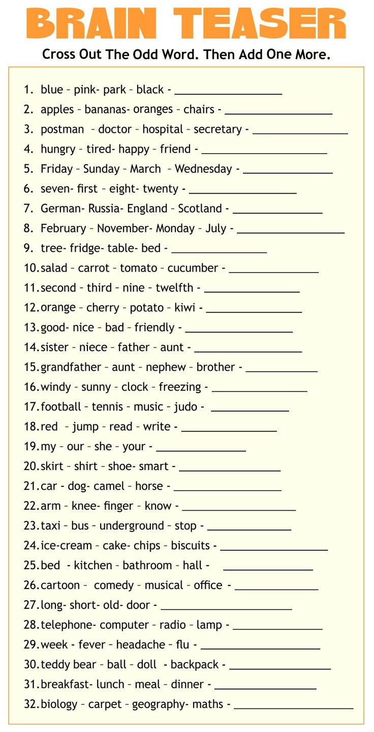 Adult Cognitive Worksheets - 14 Free Pdf Printables | Printablee within Free Printable Worksheets For Adults