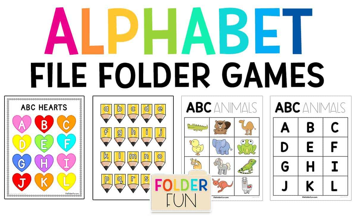 Alpahbetfilefoldergames - File Folder Fun pertaining to File Folder Free Printables