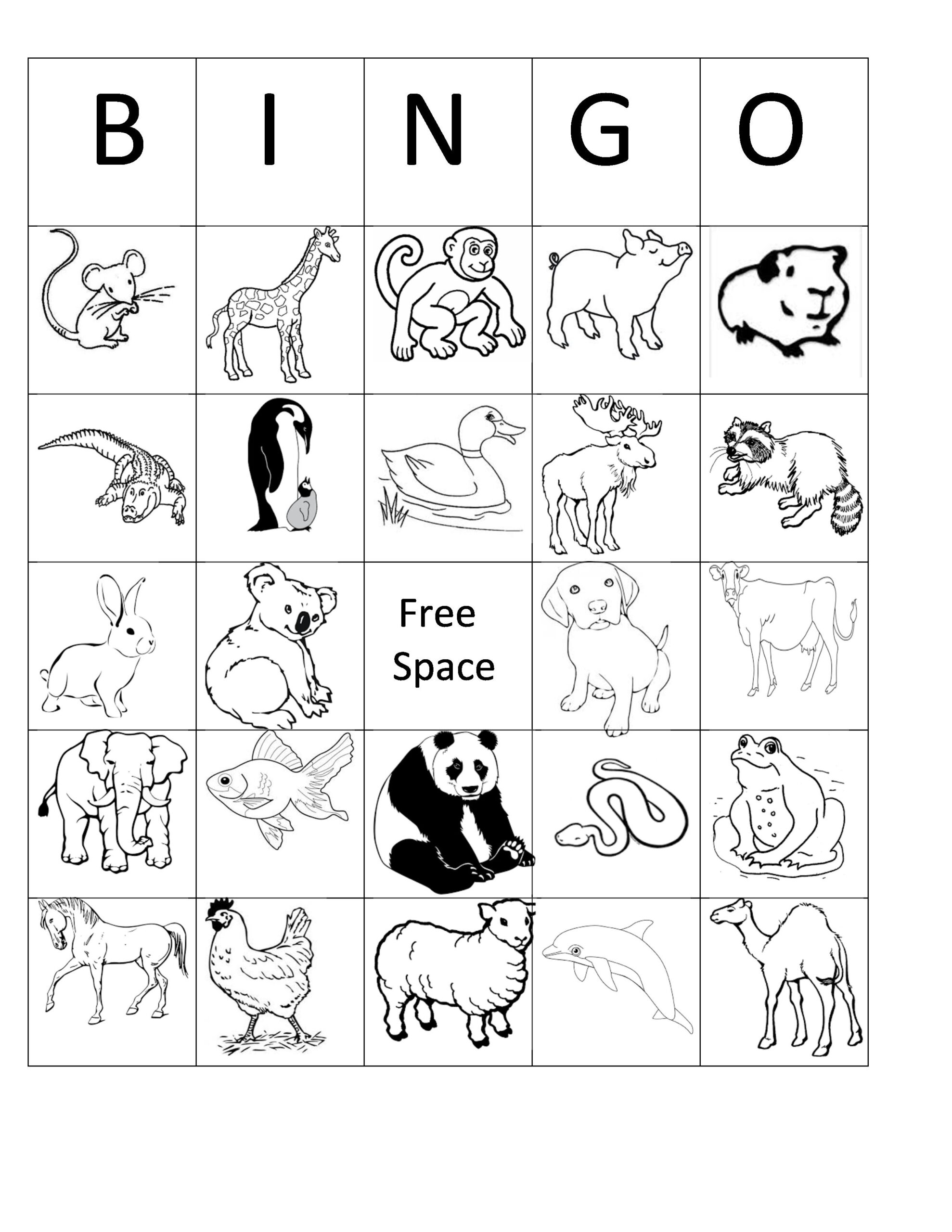 Animal Bingo - Worksheets Library within 25 Printable Free Printable Animal Bingo Cards
