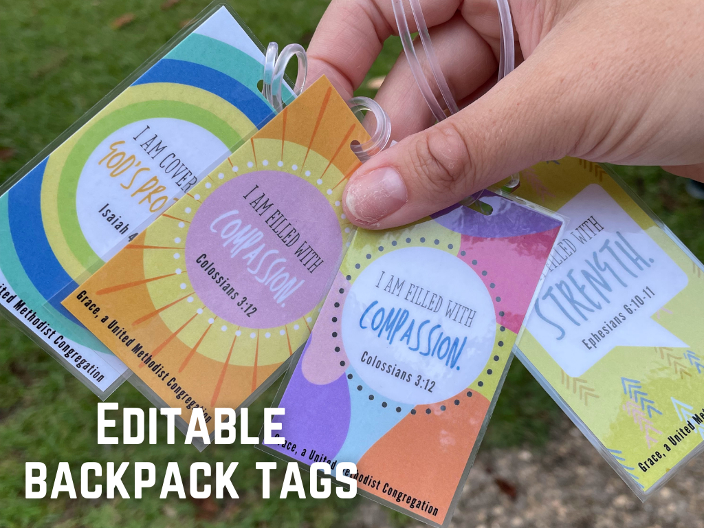 Backpack Blessings: Backpack Tags + Back-To-School Gift Bags with Free Printable Backpack Blessing Tags