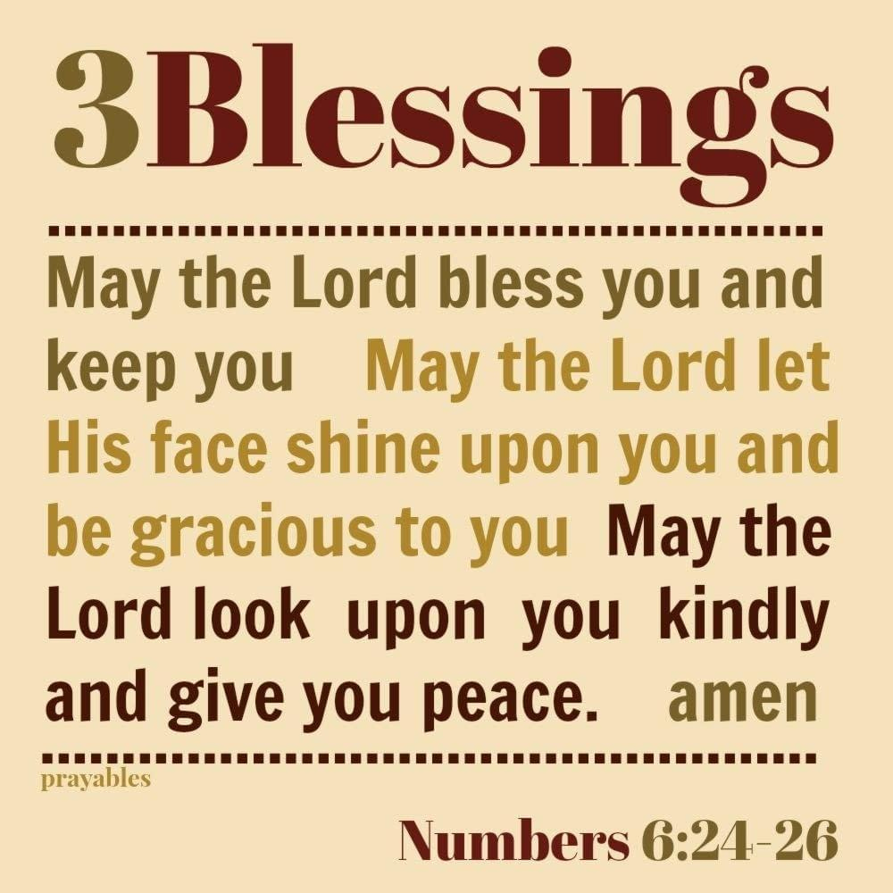 Bible: Numbers 6:24-26 - Prayables regarding Numbers 6 24 26 Free Printable