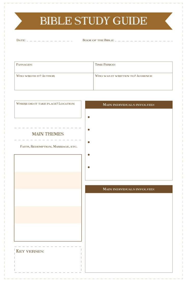 Bible Study Notes - 10 Free Pdf Printables | Printablee within Free Printable Bible Study Guide