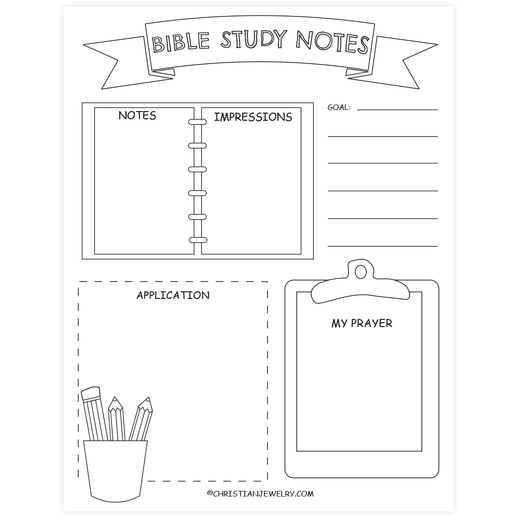 Bible Study Page - School Desk | Free Christian Printables within Free Printable Bible Study Guide