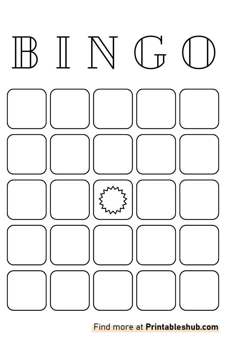 Blank 5X5 Bingo Cards Templates Pdf with Blank 5X5 Bingo Card