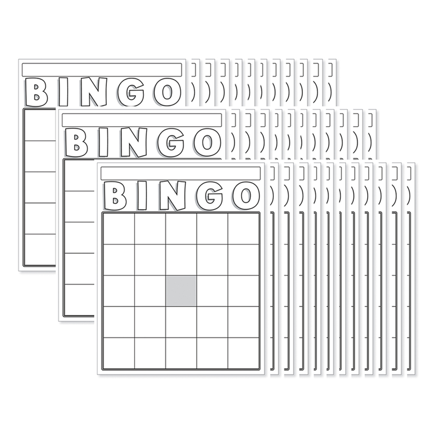 Blank Bingo Cards, White, 7-1/2&amp;quot; X 8-3/4&amp;quot;, Pack Of 36 | The with regard to Dry Erase Bingo Cards