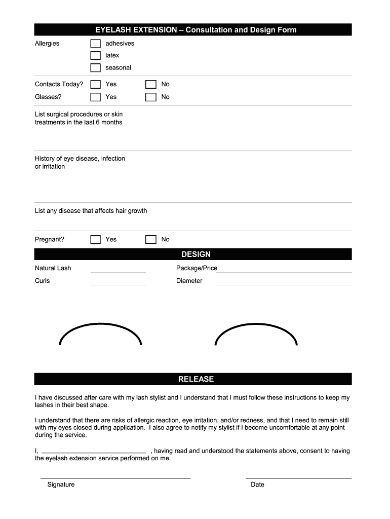 Blank Lash Map Template - Fill Online, Printable, Fillable, Blank regarding Free Printable Printable Eyelash Extension Practice Sheet