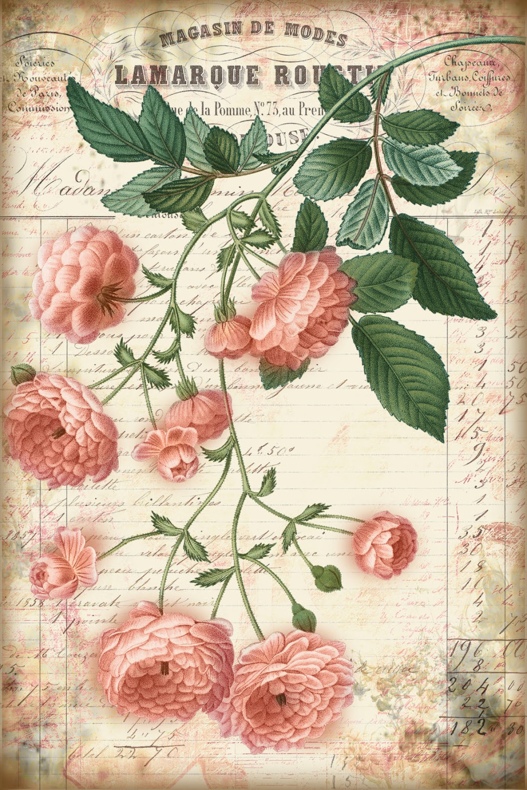 Bountiful Heirlooms: Free Printables: Shabby Chic Journaling Cards intended for Shabby Chic Free Printables
