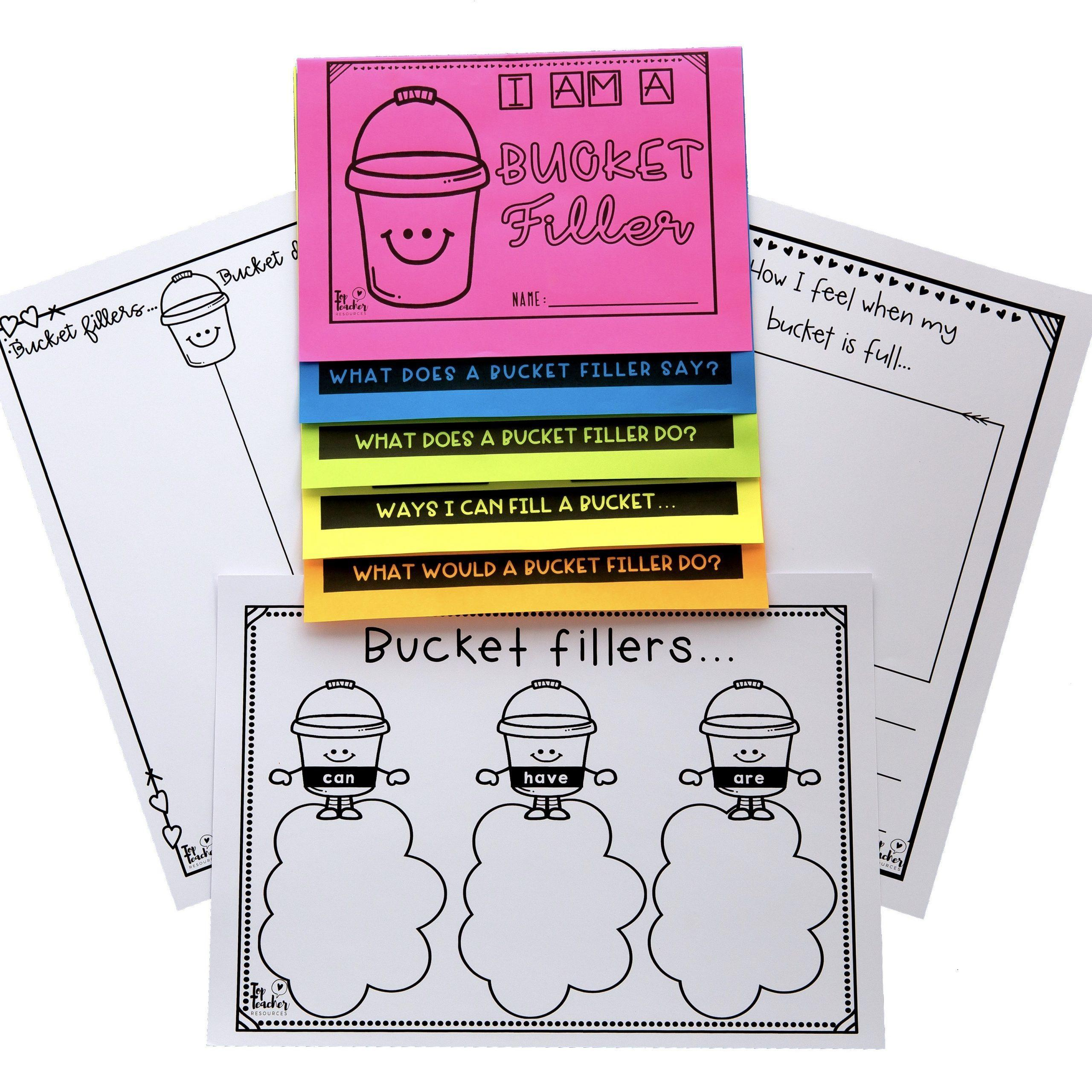 Bucket Filler Package – Top Teacher inside Free Printable Bucket Filler Template Printable