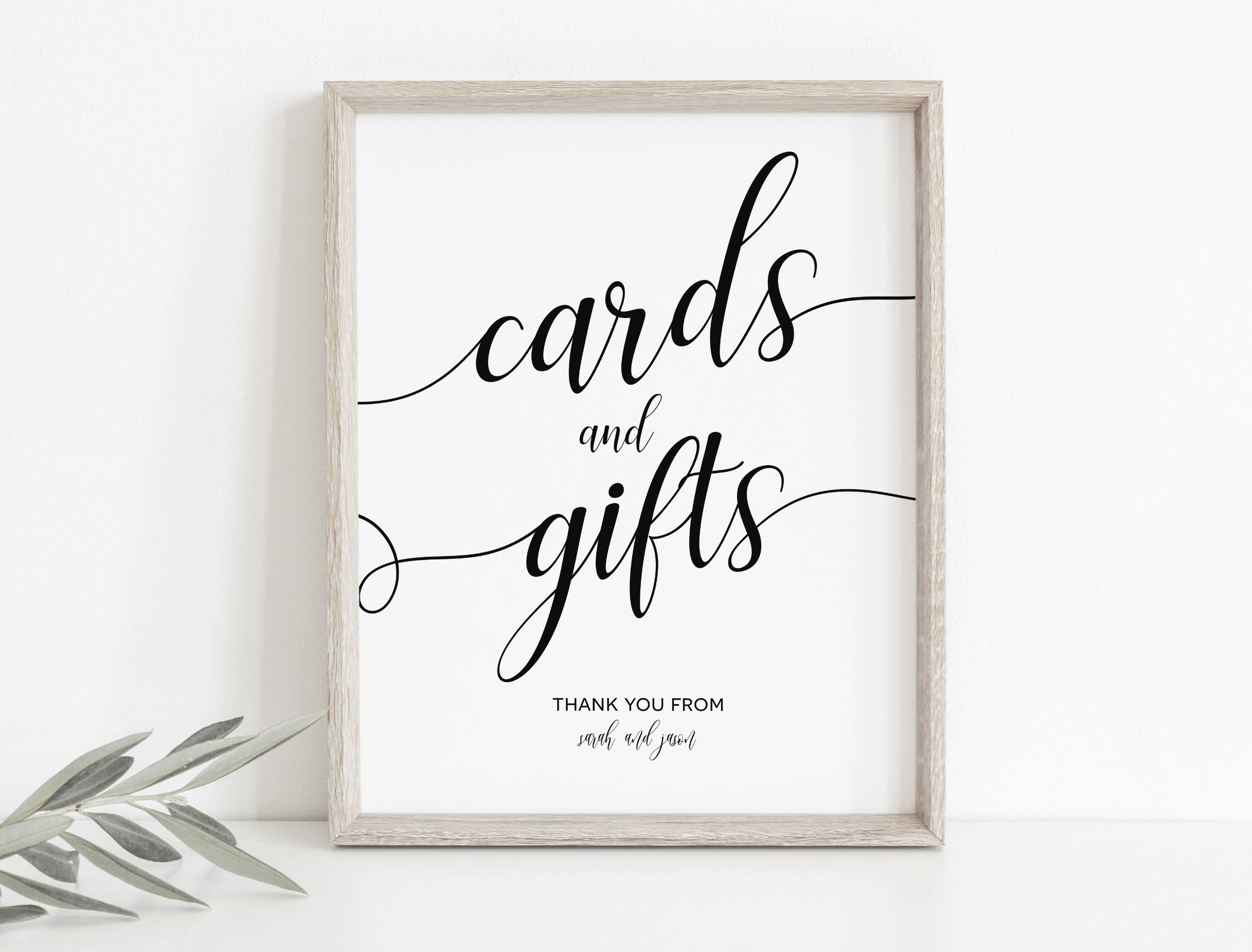 Cards And Gifts Sign, Gifts Table Sign, 8X10, Cards And Gifts for Free Printable Cards And Gifts Sign