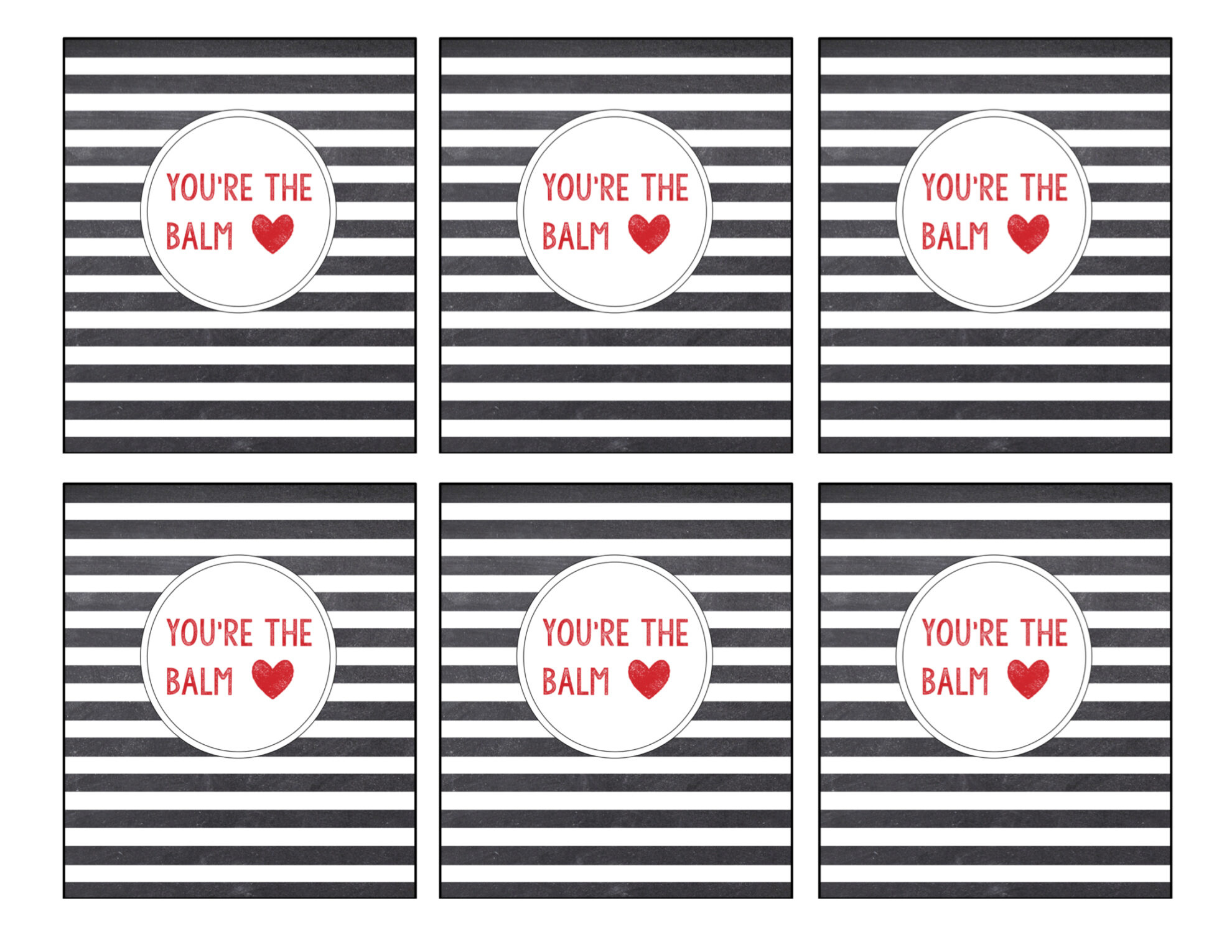 Chapstick Card Free Printable &amp;quot;You&amp;#039;Re The Balm&amp;quot; - Paper Trail Design intended for You&amp;amp;#039;re the Balm Free Printables