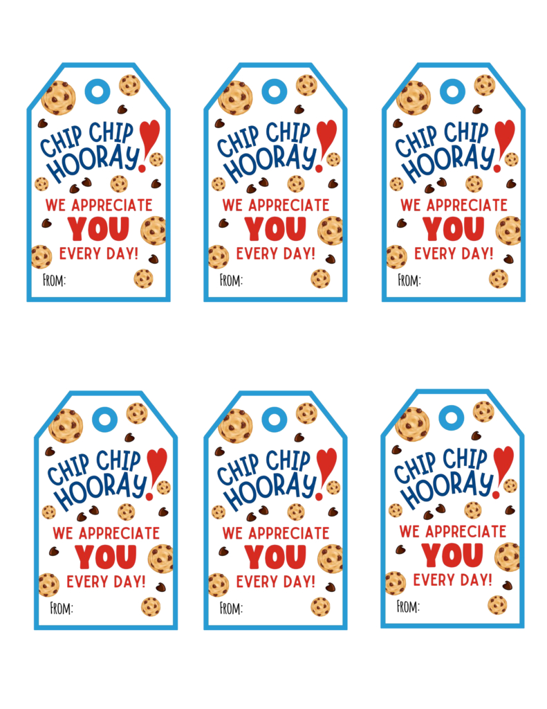 Chip Chip Hooray Teacher Appreciation Free Printable Gift Tags throughout Chip Chip Hooray Free Printable