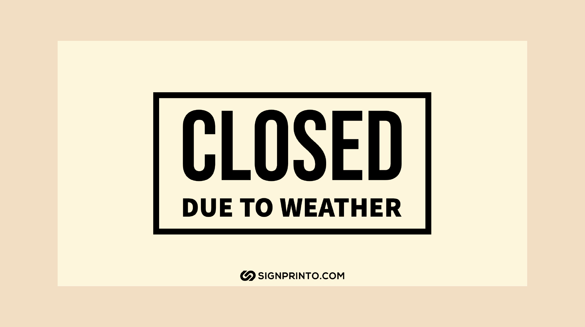 Closed Due To Weather Sign -Weather Alert Download Free Printable Pdf for Closed Due To Inclement Weather Sign Printable