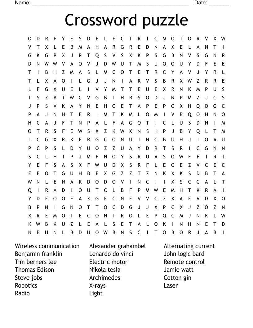 Crossword Puzzle Word Search - Wordmint intended for Crossword Search Puzzles Printable