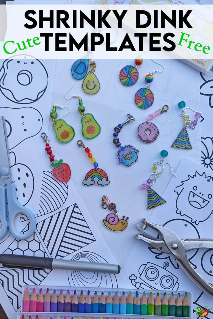 Cute Shrinky Dink Templates Free Printables inside Shrinky Dinks Printable Templates