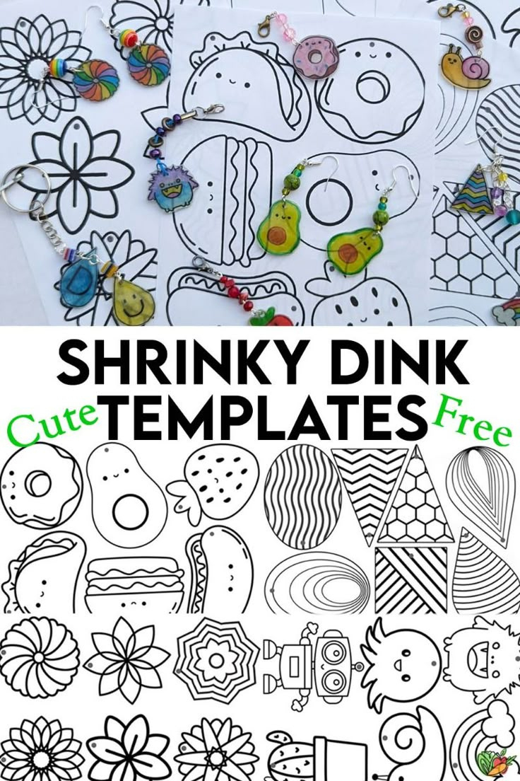 Cute Shrinky Dink Templates Free Printables with Shrinky Dinks Printable Templates