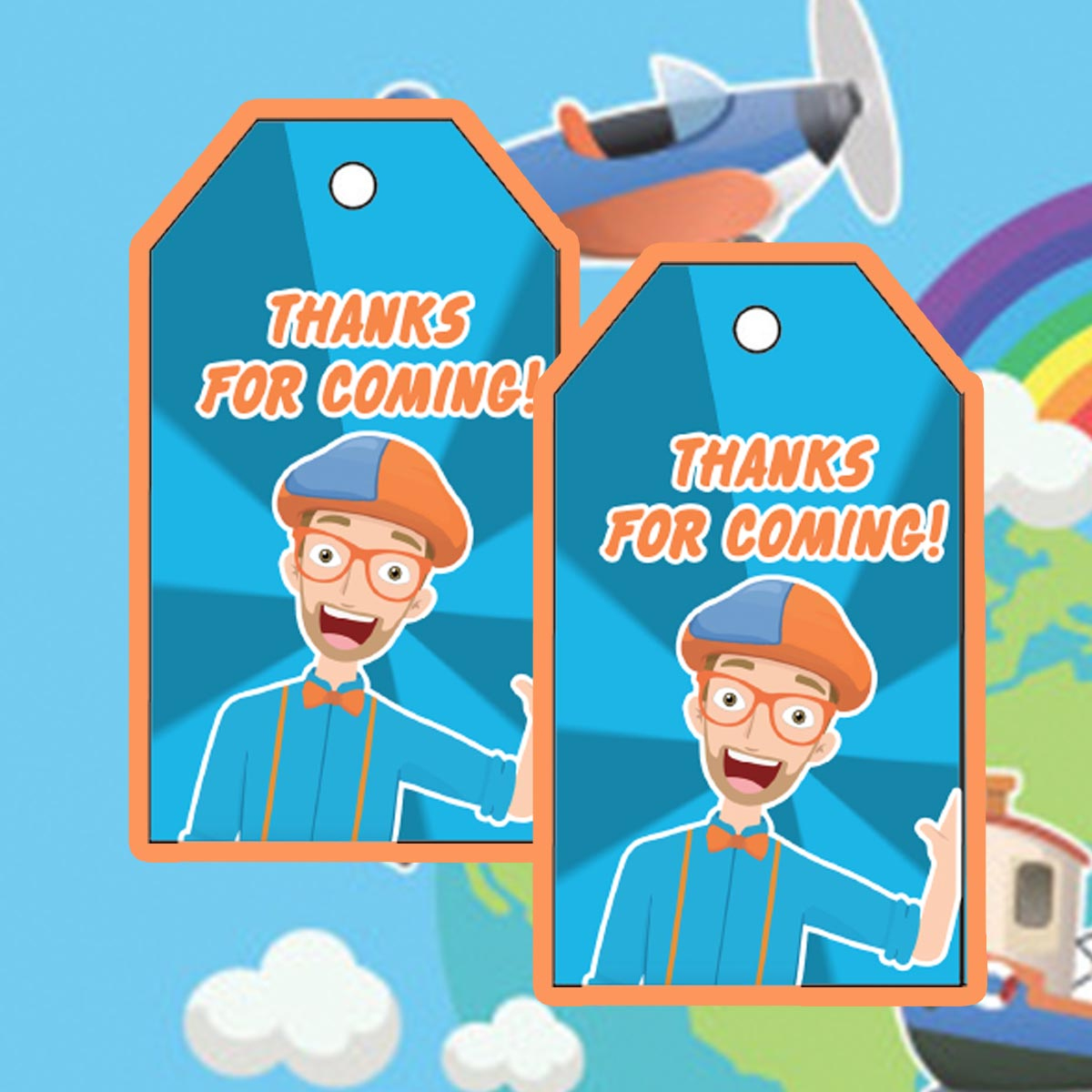 Daisy Celebrates: Blippie Birthday Party Printable Files intended for Free Blippi Birthday Printables