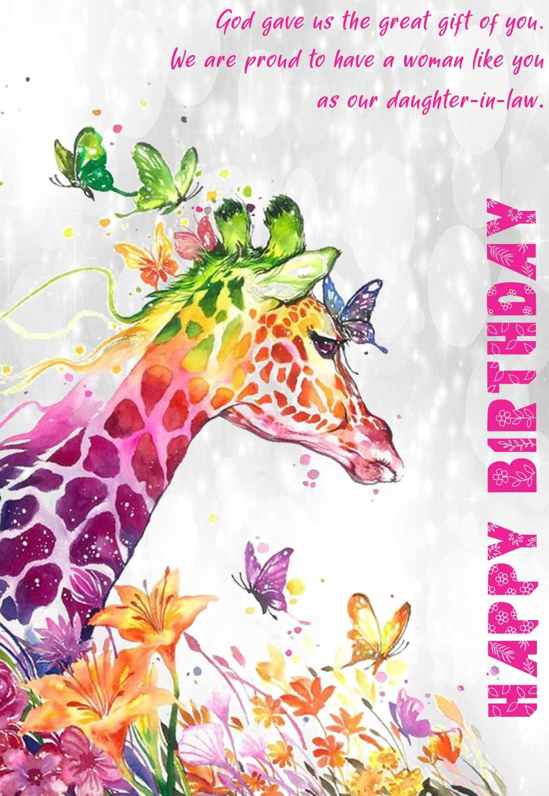 Daughter In Law Printable Birthday Cards (Free) — Printbirthday.cards with Free Printable Birthday Card For Daughter in Law