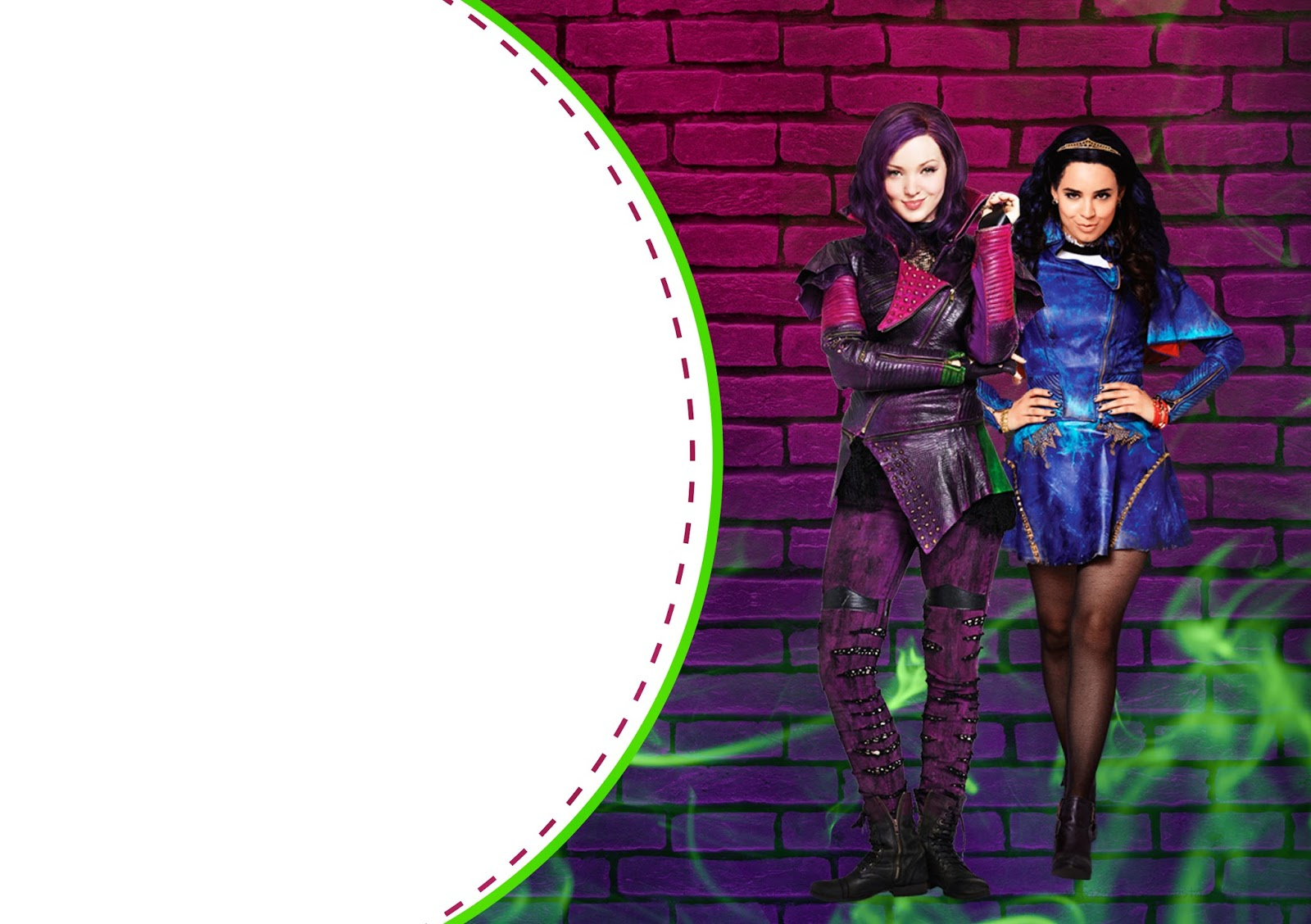 Descendants Party: Free Printable Invitations. - Oh My Fiesta! In in Free Printable Descendants Invitation Template