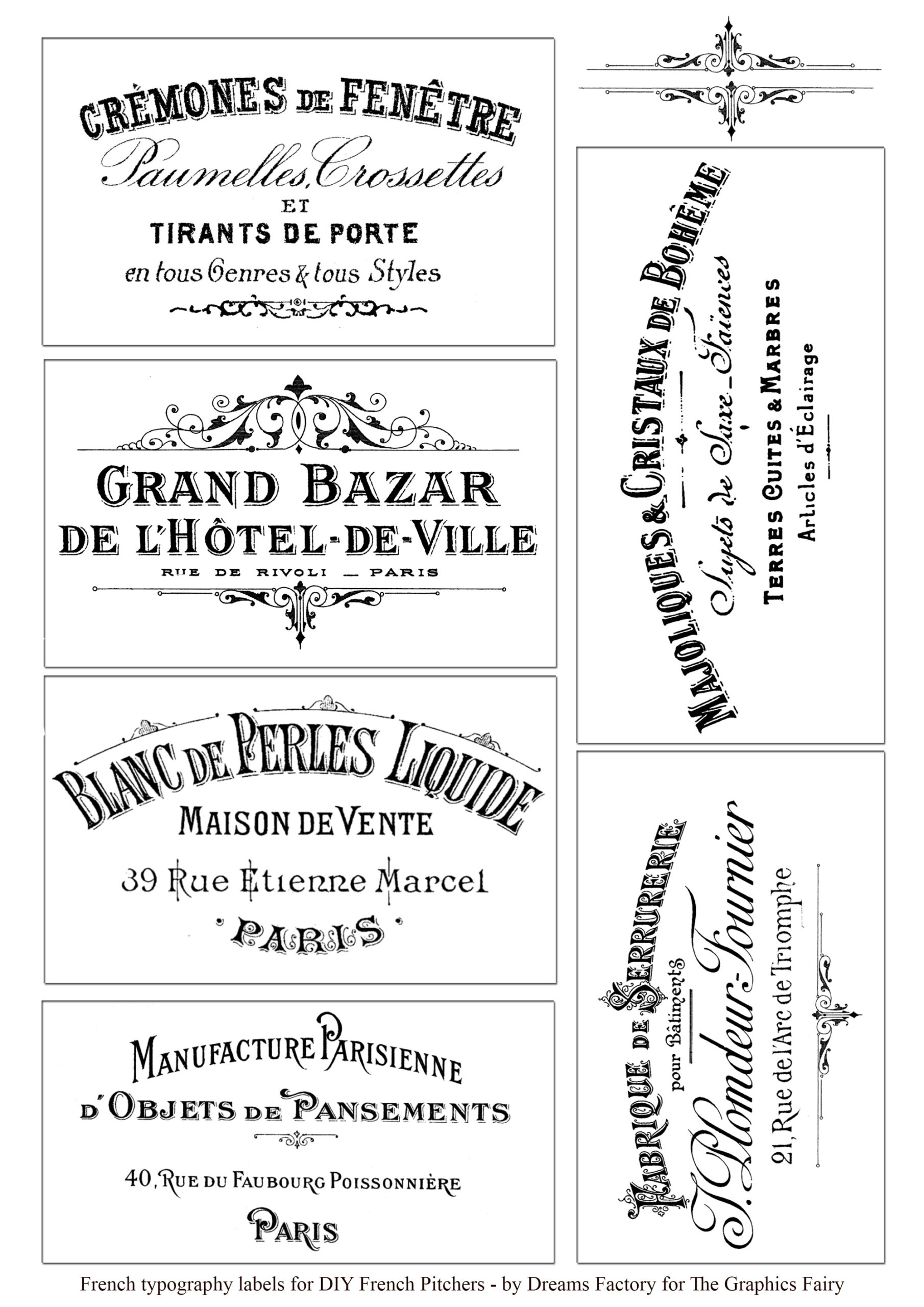 Diy Aged French Pitchers &amp;amp; Free Printable! - The Graphics Fairy intended for Graphics Fairy Free Printables