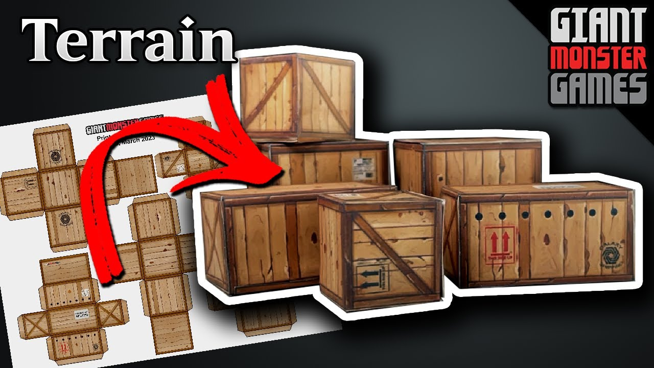 Diy Game Terrain - Free Paper Craft Wood Boxes, Fast And Easy War Game Terrain - Build Time 30 Min with regard to Free Printable Paper Wargame Terrain