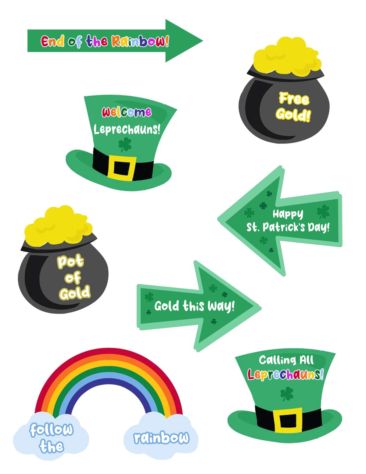 Diy Leprechaun Trap Signs | Free St Patrick&amp;#039;S Day Printables - For regarding Leprechaun Trap Printable Free