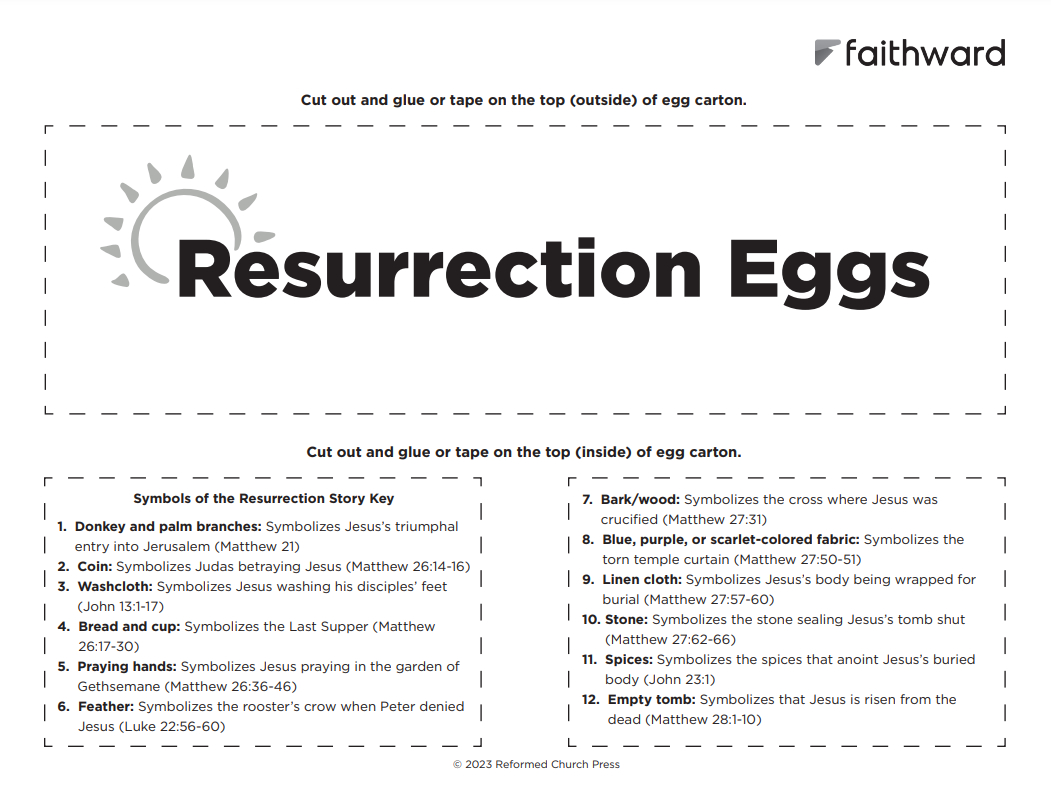 Diy Resurrection Eggs For Holy Week | Faithward with regard to Free Printable Resurrection Eggs Story Printable