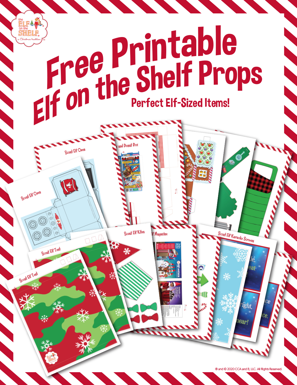 Download Free Printable Elf On The Shelf Props | The Elf On The Shelf in Elf on Shelf Free Printable
