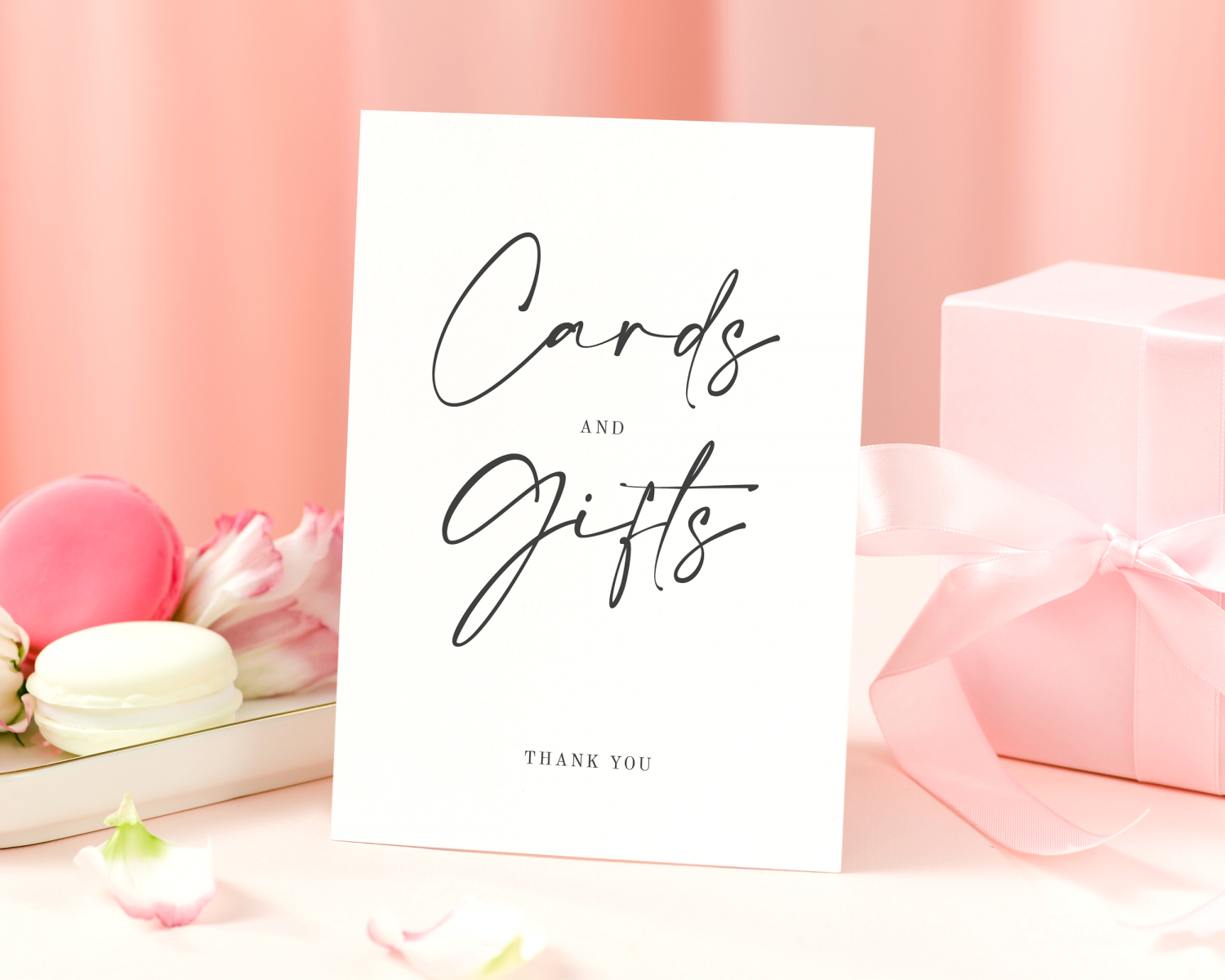 Download Printable Wedding Cards &amp;amp; Gifts Sign Pdf within Gifts And Cards Sign Free Printable