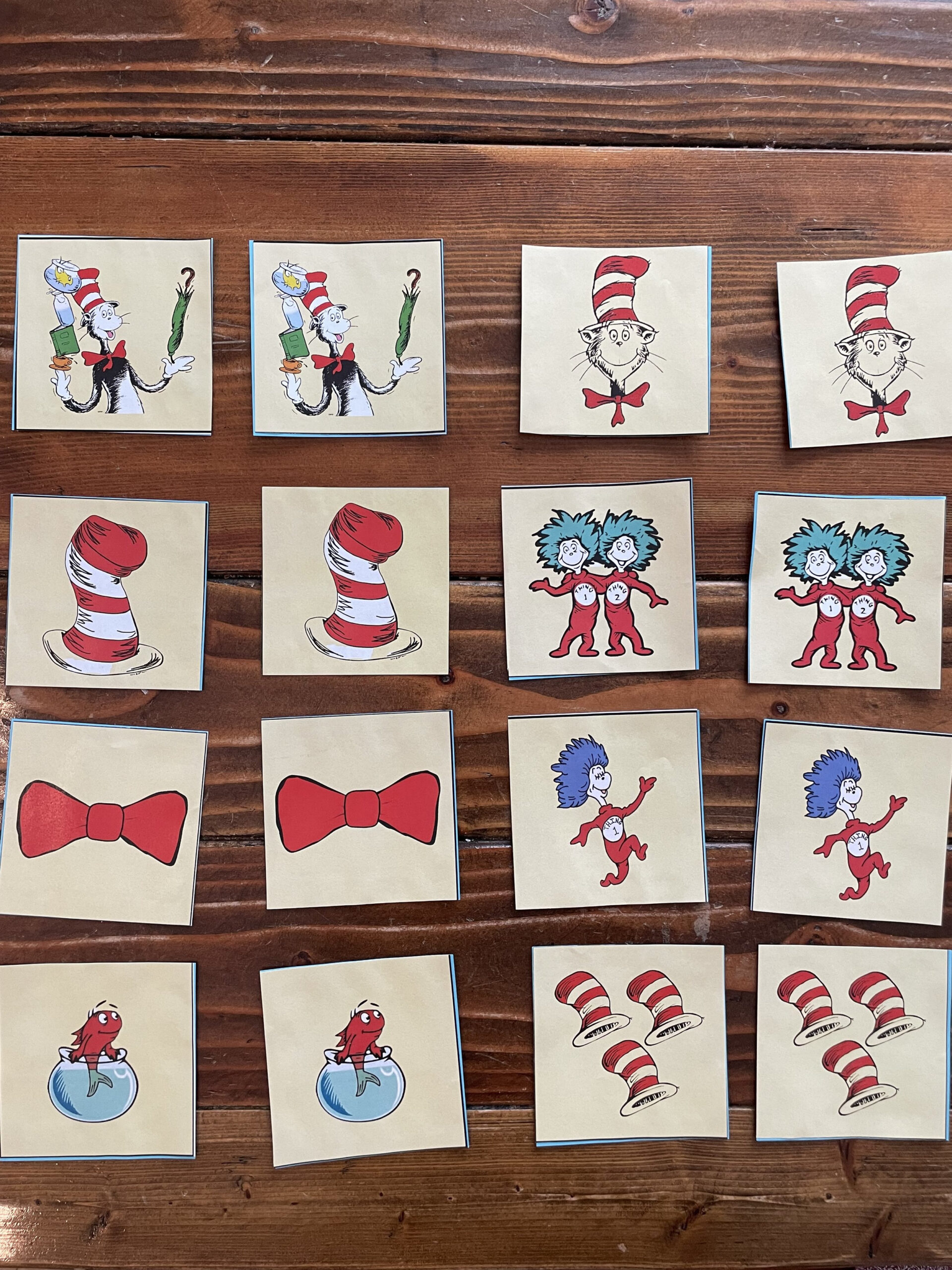 Dr. Seuss Memory Game [Free Download] — My Preschool Place in Dr Seuss Matching Game Printable