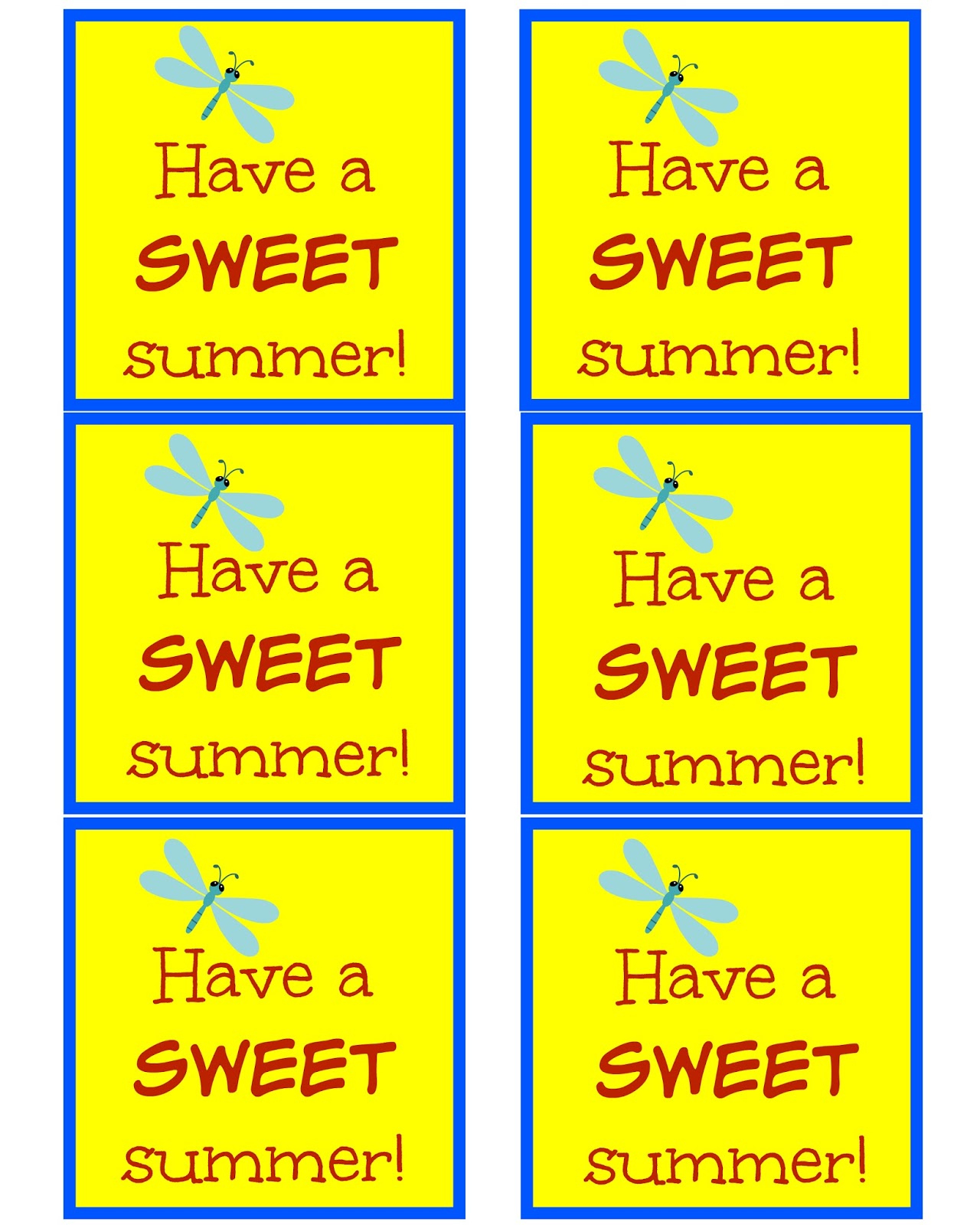 East Coast Mommy: Have A Sweet Summer (End Of Year Treats And Tags) in Have A Sweet Summer Free Printable Tag