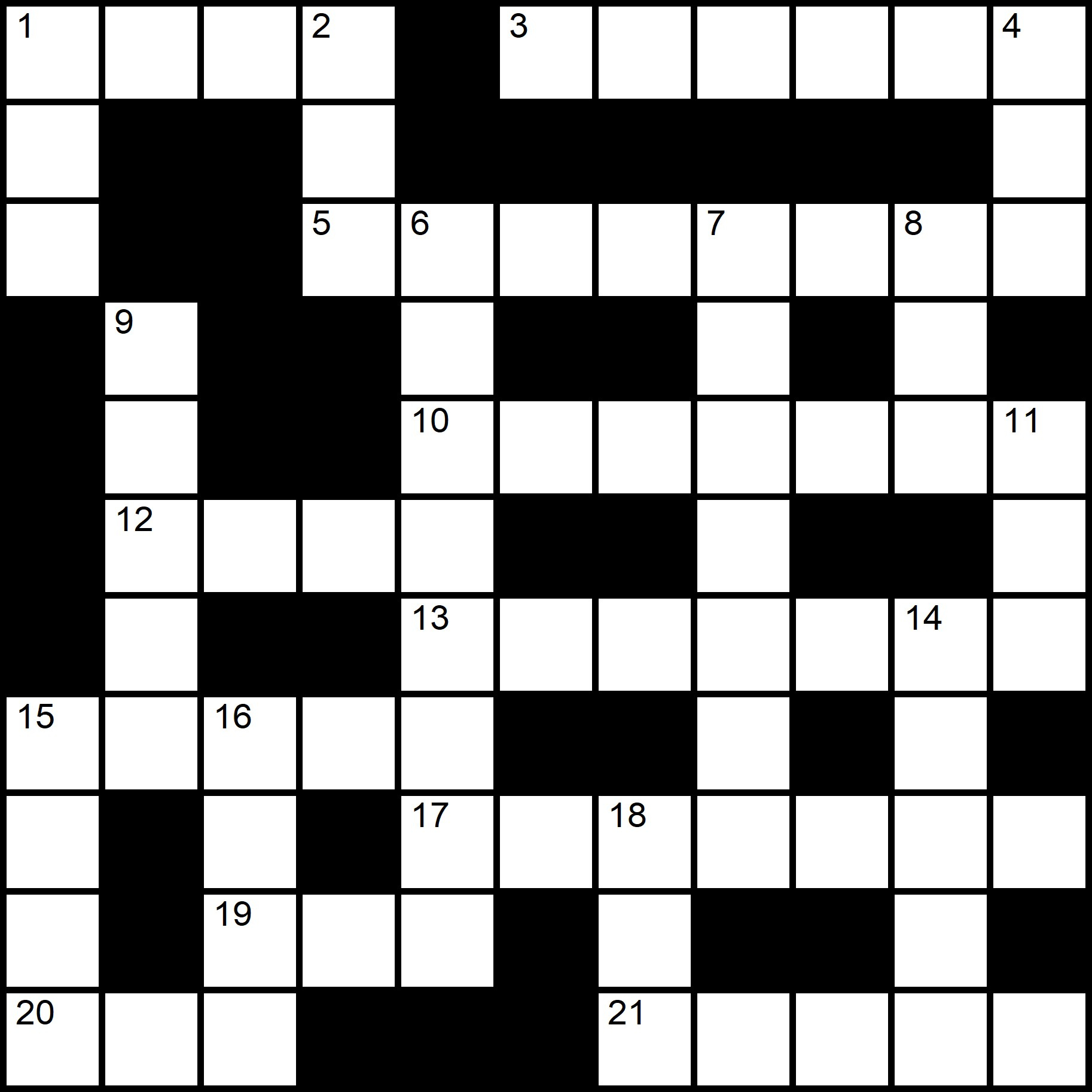 Easy Printable Crossword Puzzles in Crossword Easy Printable