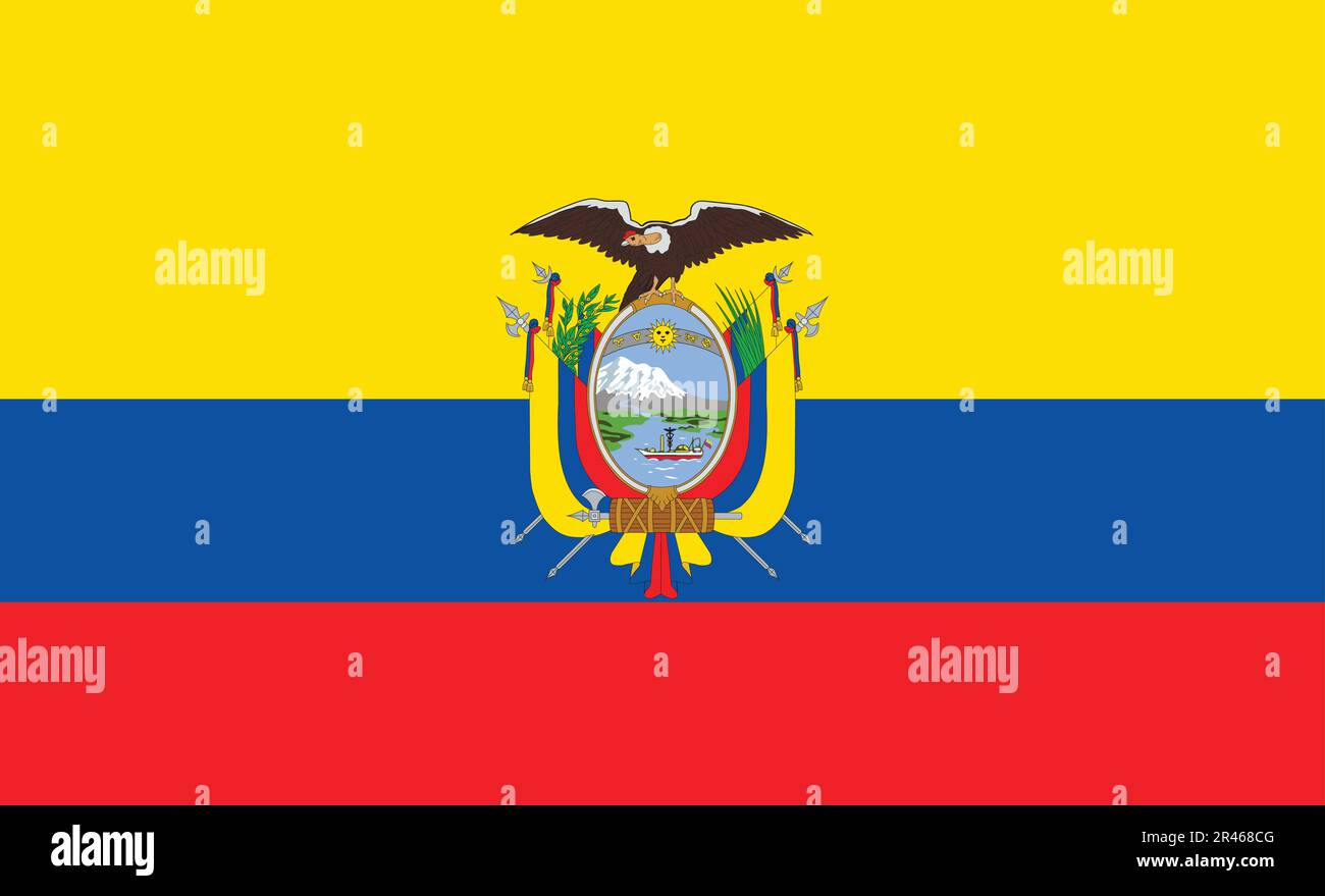 Ecuador Flagge Stock-Vektorgrafiken Kaufen - Alamy with regard to Flag Of Ecuador Printable