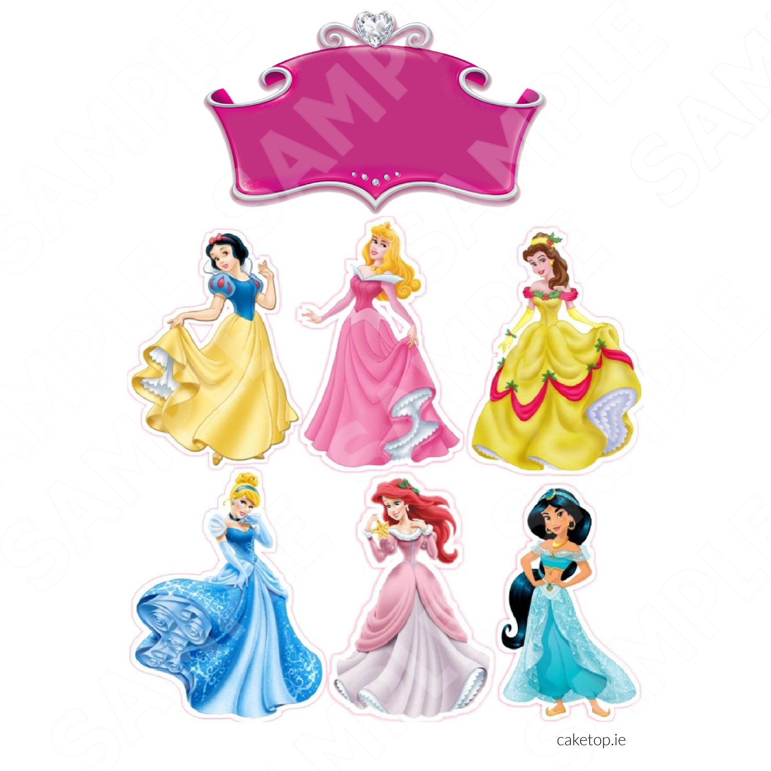 Edible Cake Toppers Ireland | High Quality Easy Peel Toppers intended for Printable Princess Cake Toppers