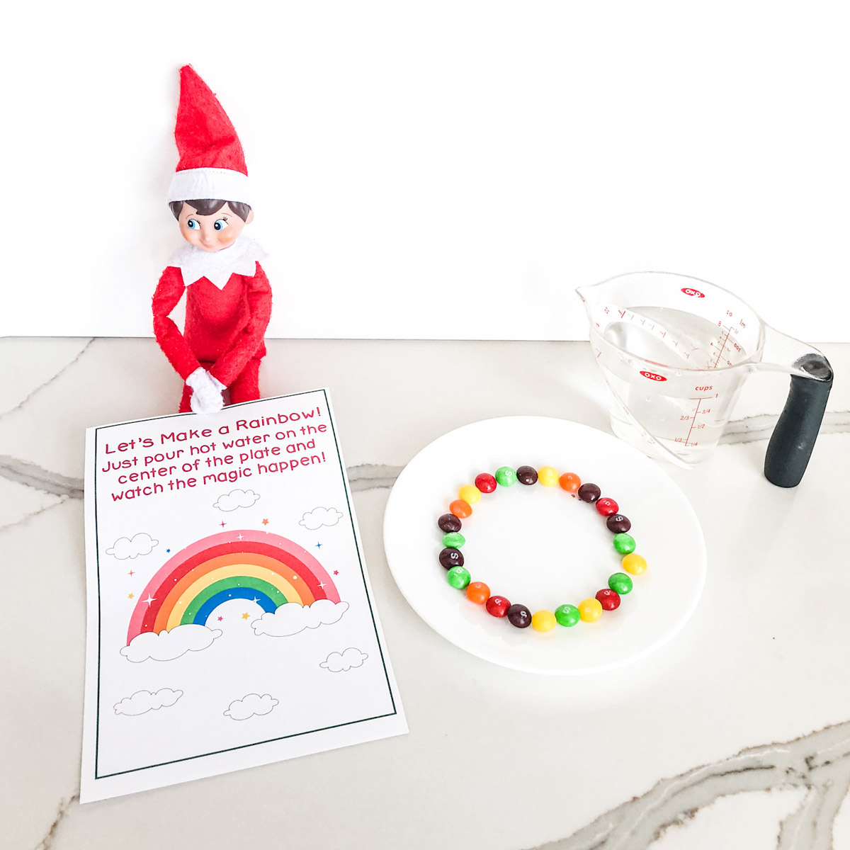 Elf On The Shelf Skittles Rainbow Printable intended for Elf on the Shelf Skittles Rainbow Printable