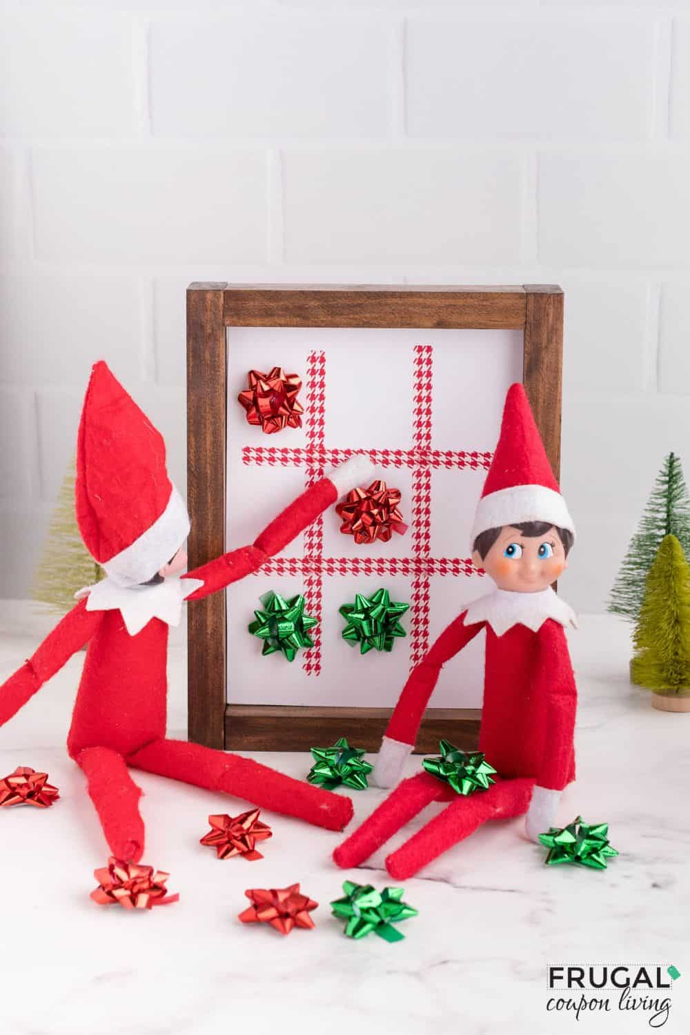 Elf On The Shelf Xs And Os Plus Tic-Tac-Toe Game Ideas with Elf on the Shelf Tic Tac Toe Printable