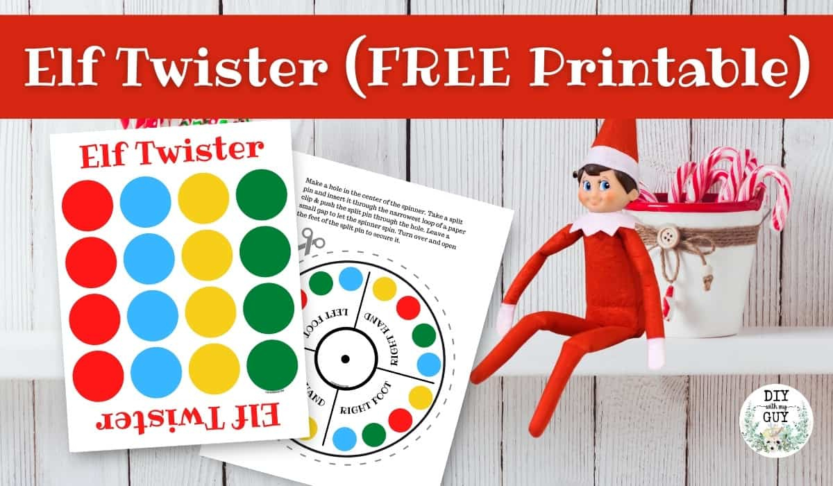 Elf Twister Free Printable - Diy With My Guy throughout Elf Twister Free Printable