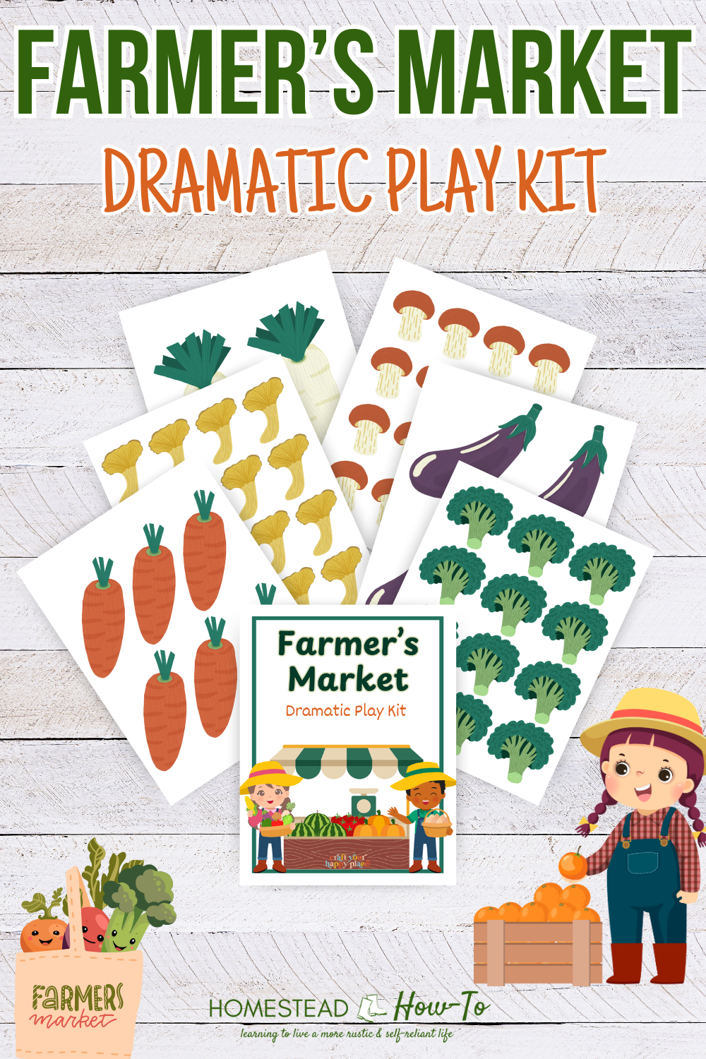 Farmer&amp;#039;S Market Dramatic Play Kit (Free Printable) within Farmers Market Dramatic Play Free Printables