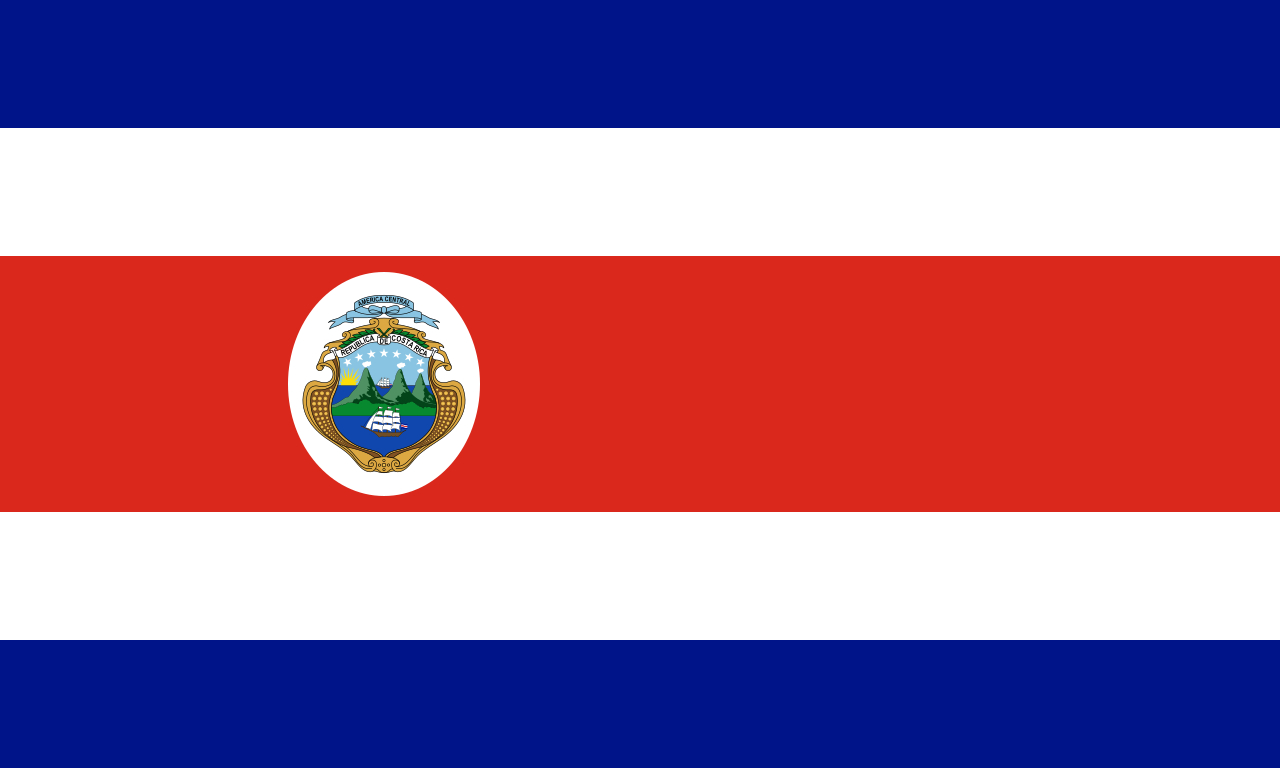 File:flag Of Costa Rica (State).Svg - Wikimedia Commons pertaining to Printable Costa Rican Flag