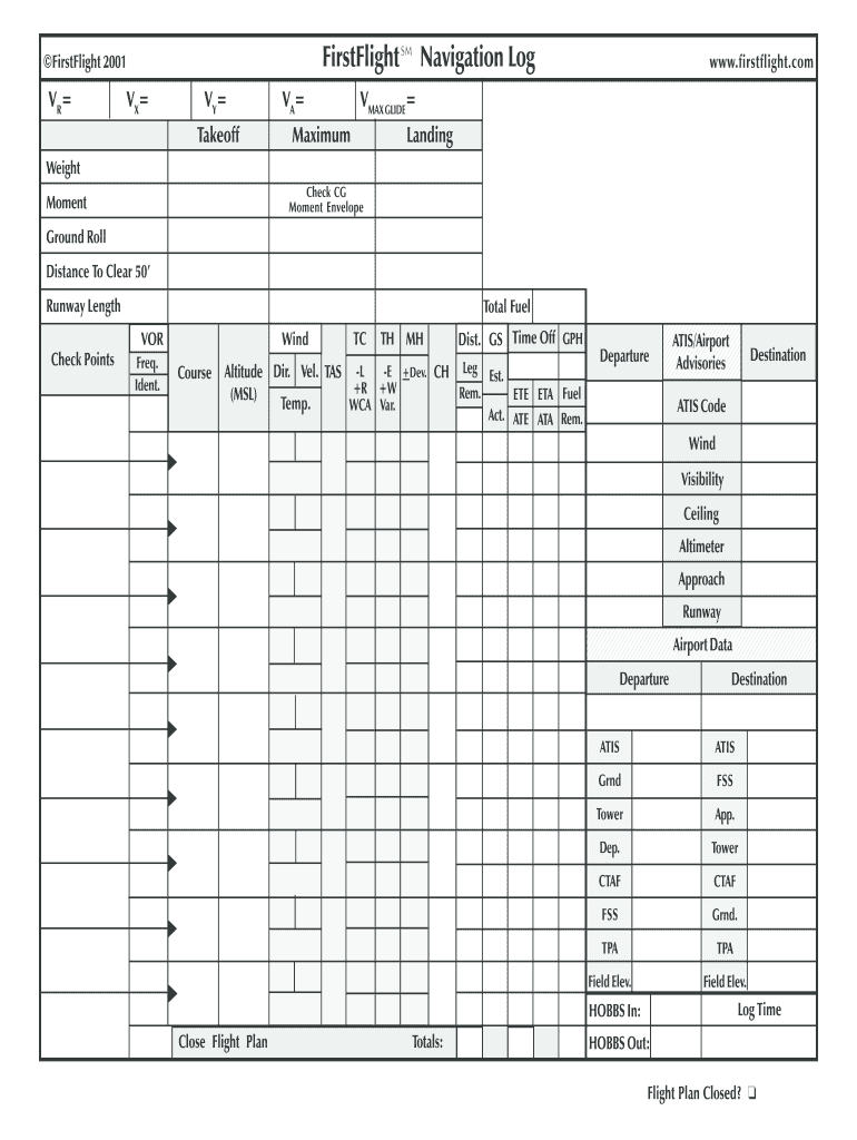 First Flight Nav Log: Fill Out &amp;amp; Sign Online | Dochub inside Printable Vfr Navigation Log