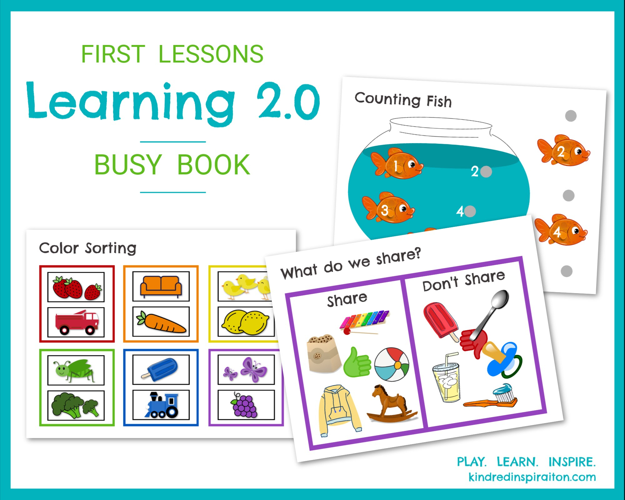 First Lessons: Learning 2.0 Printable Busy Book – Kindred Inspiration with Free Printable Busy Book