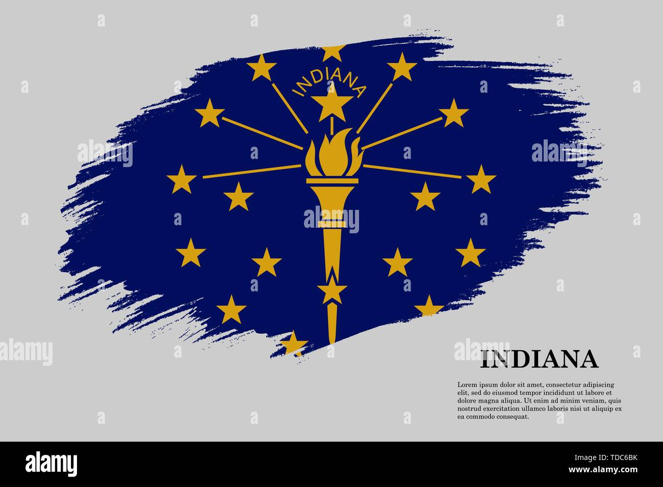 Flag Of Indiana Hi-Res Stock Photography And Images - Alamy with regard to Printable Indiana State Flag