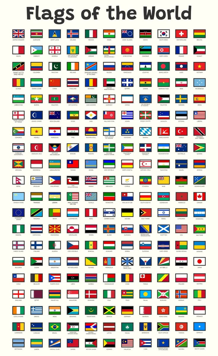 Flags Of Different Countries - 20 Free Pdf Printables | Printablee throughout Flags Of The World Free Printable