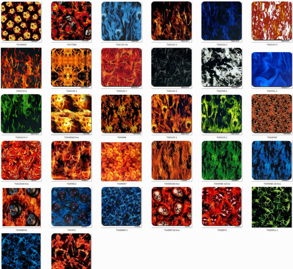 Flame Hydrographic Film | Hydrographic Film Supplier | Tsautop 3.0 intended for Printable Hydro Dip Film