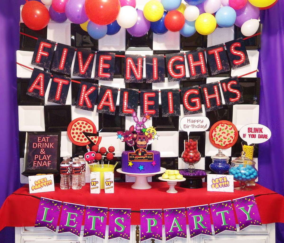 Fnaf - Five Nights At Freddy&amp;#039;S / Birthday &amp;quot;Fnaf - Five Night&amp;#039;S At with regard to Printable Five Nights At Freddy&amp;#039;S Party Ideas