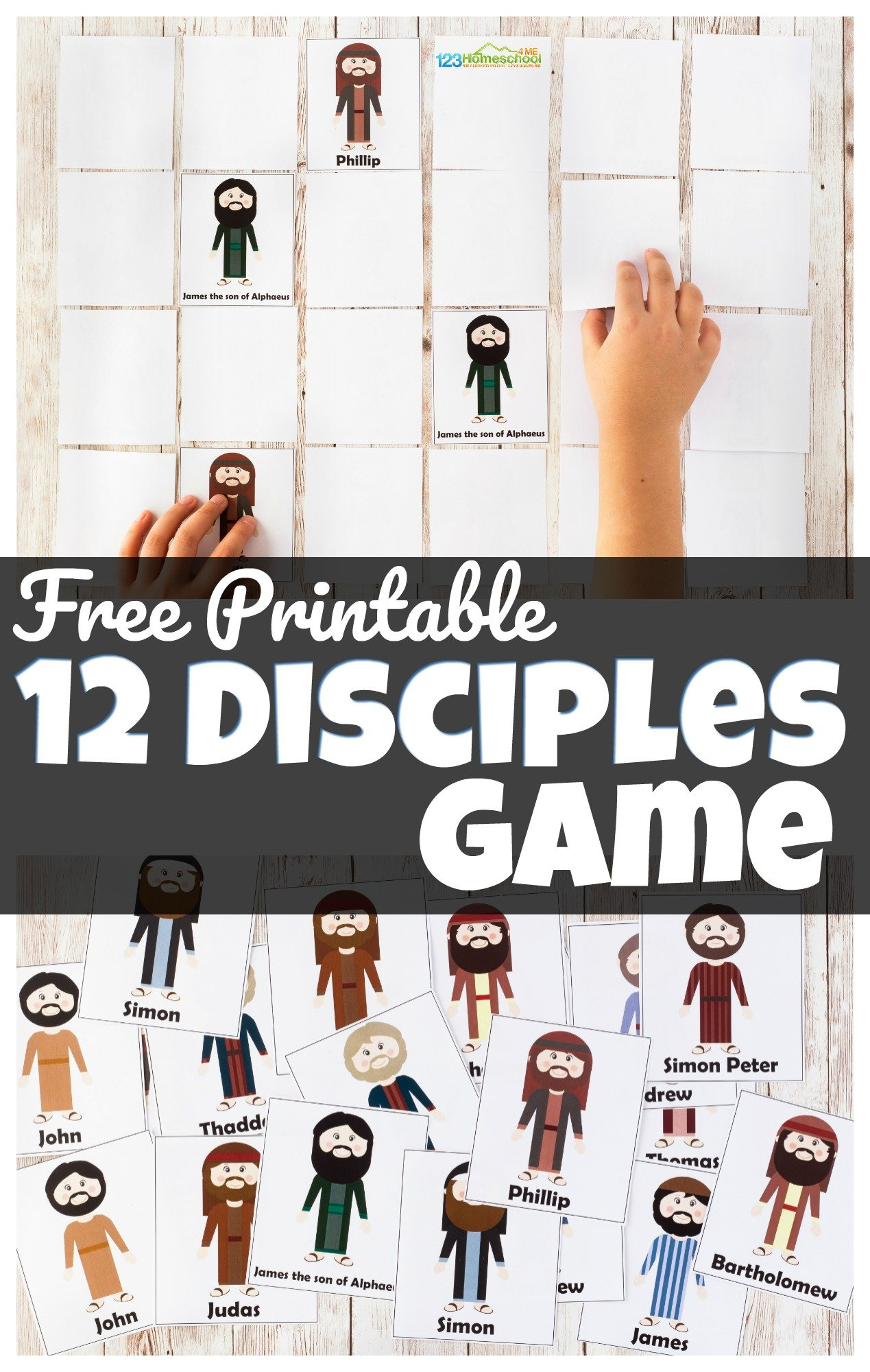 Free 12 Disciples Memory Game Printables in Free Printable 12 Disciples Worksheet