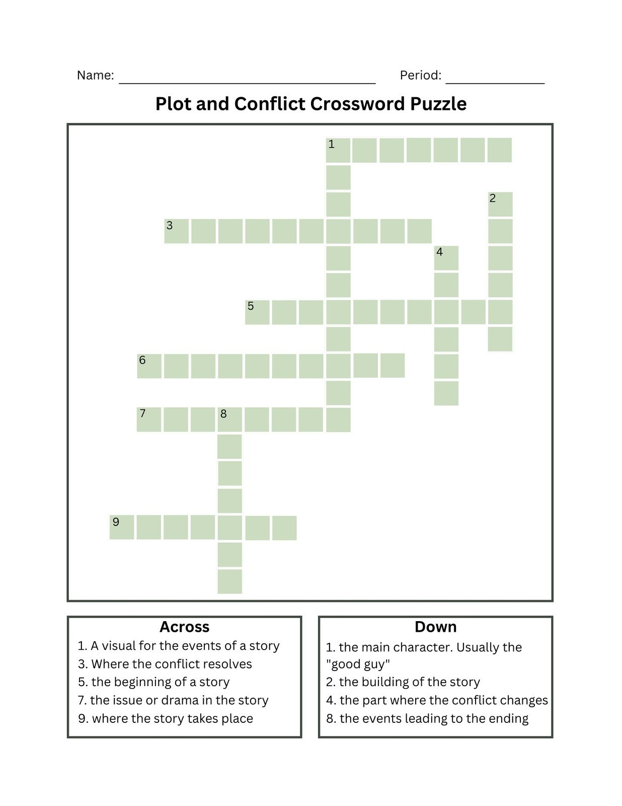 Free And Customizable Crossword Puzzle Templates | Canva within Make Your Own Crossword Puzzle Printable Free