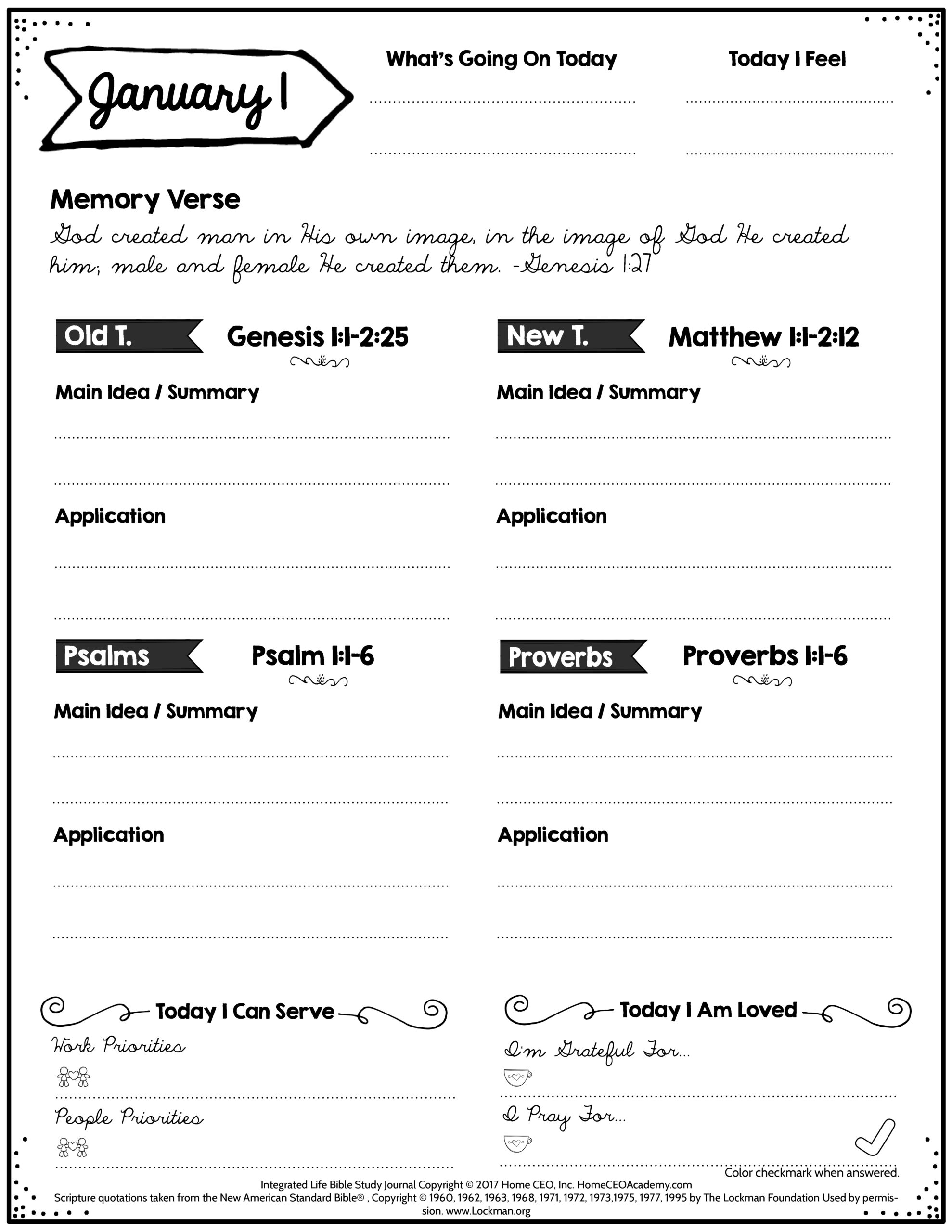 Free Bible Study Printables for Free Printable Bible Lessons