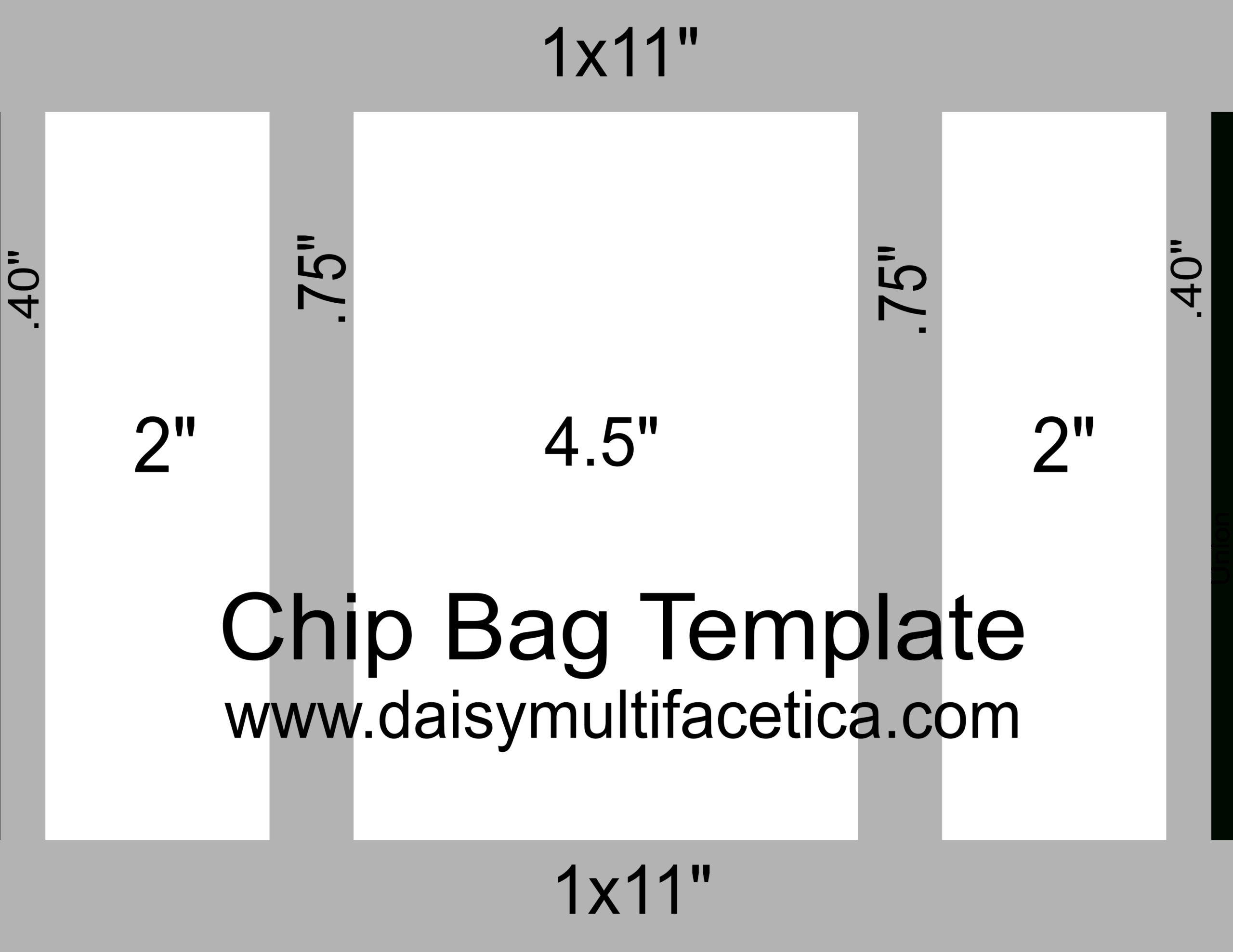 Free Chip Bag Templates | All Occasion Chip Bags. – Daisy pertaining to Downloadable Free Printable Chip Bag Template