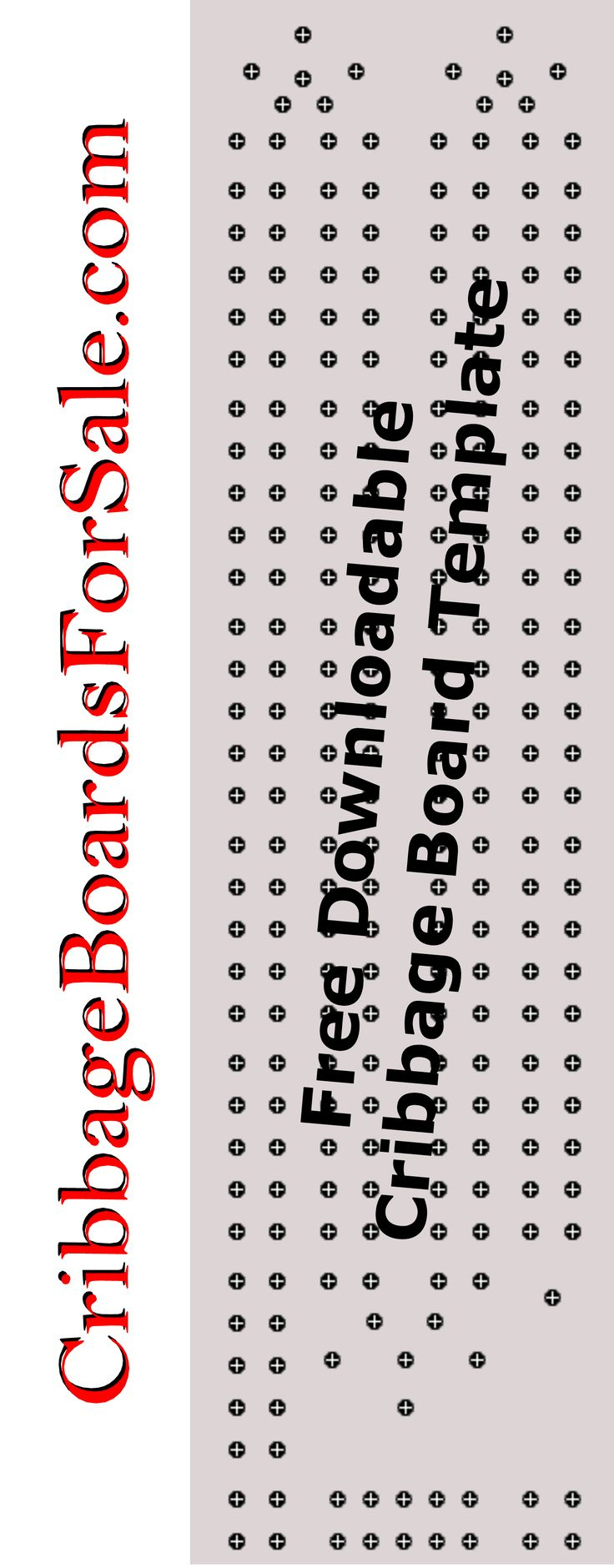 Free Cribbage Board Template regarding Free Printable Cribbage Board Templates