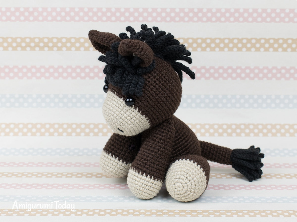Free Crochet Baby Donkey Amigurumi Pattern - Amigurumi Today throughout Free Printable Crochet Donkey Pattern Free